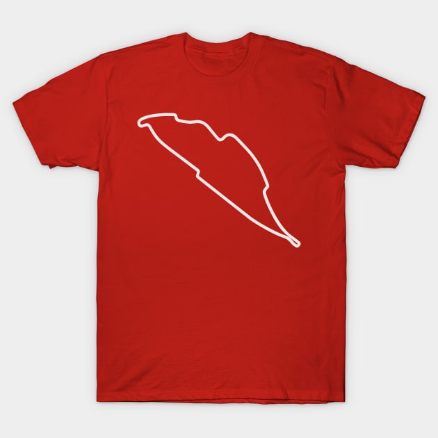 Circuit Gilles Villeneuve [outline] T-Shirt by sednoid